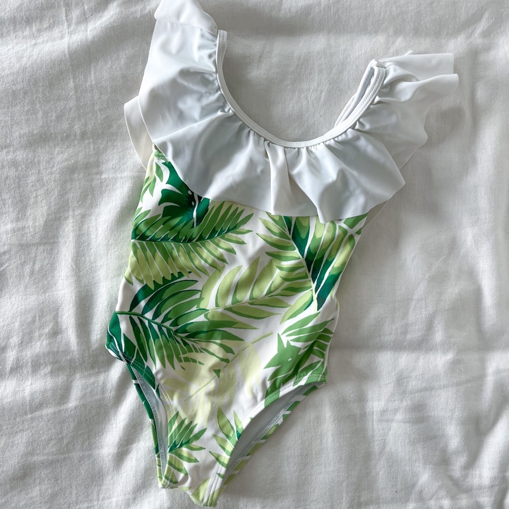 Size 3 Janie & Jack Palm Leaf Swim Suit